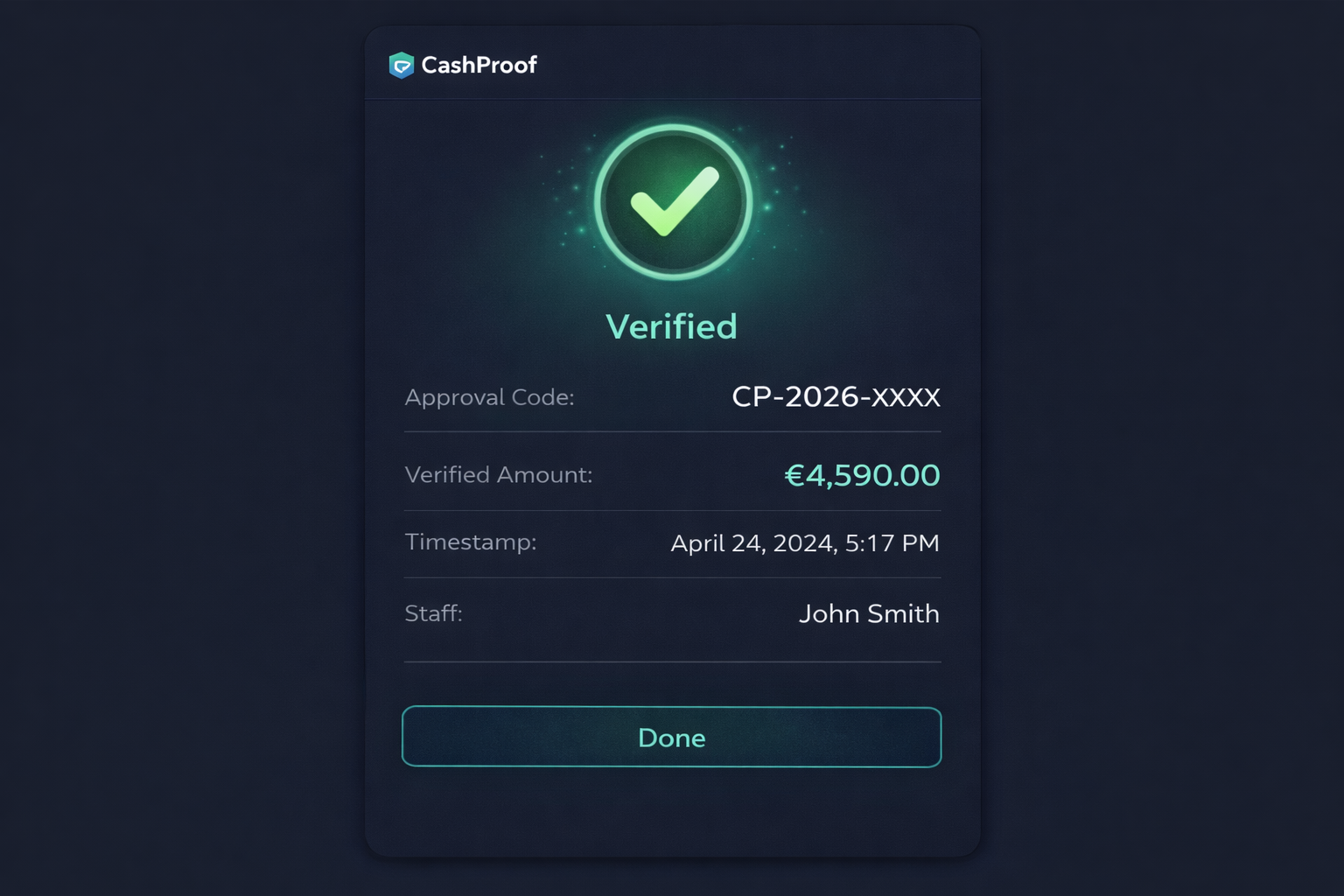 Verify totals